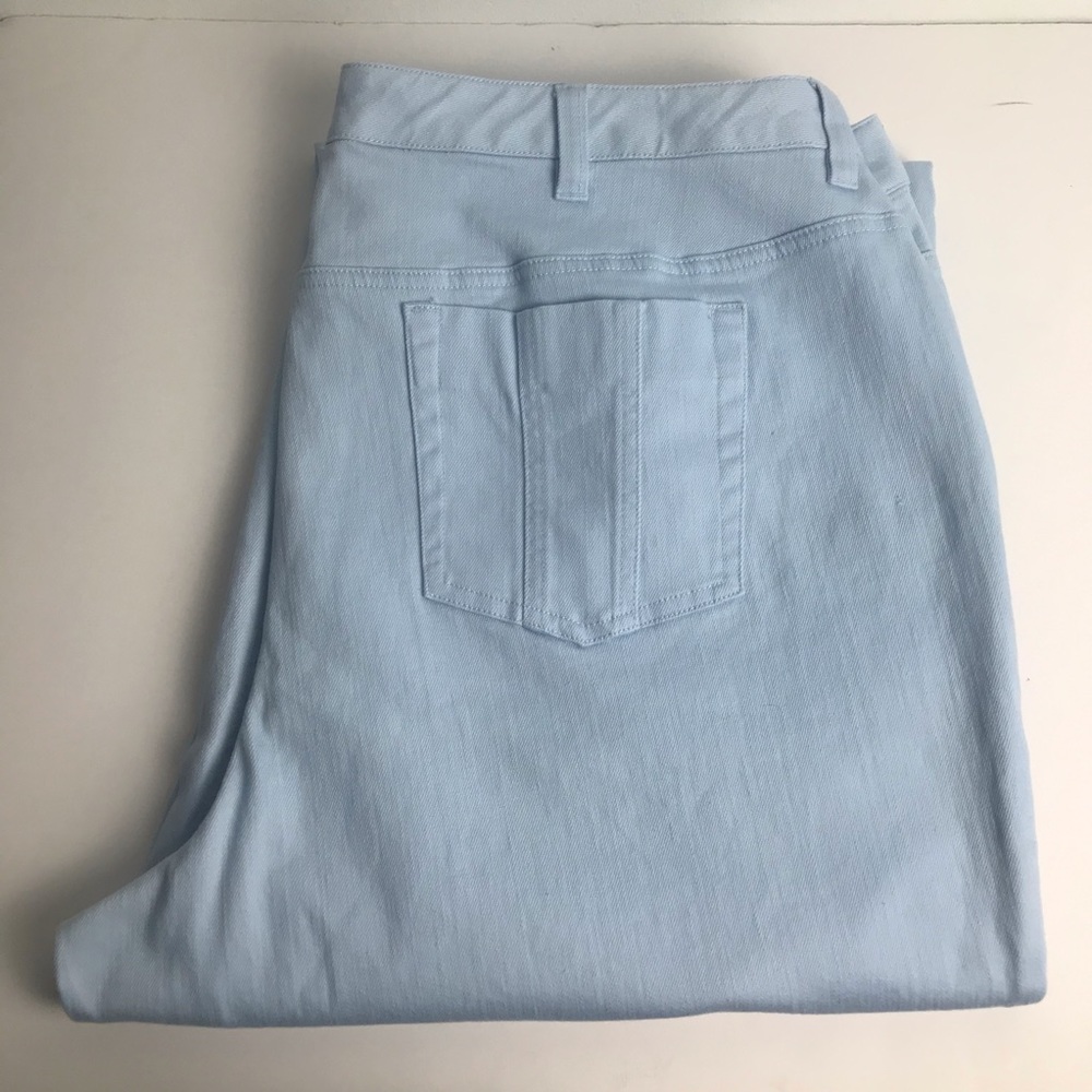 Talbots Light Blue Twill Stretch Jeans 18W.